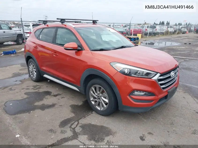 KM8J3CA41HU491466 2017 Hyundai Tucson Se Plus