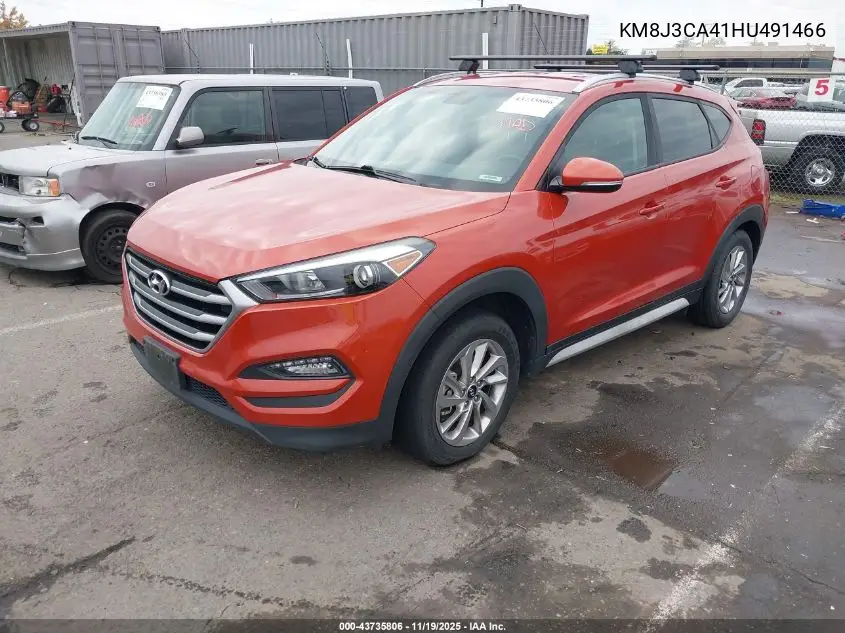 KM8J3CA41HU491466 2017 Hyundai Tucson Se Plus