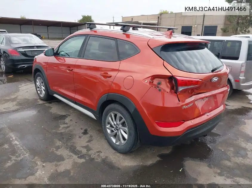 KM8J3CA41HU491466 2017 Hyundai Tucson Se Plus