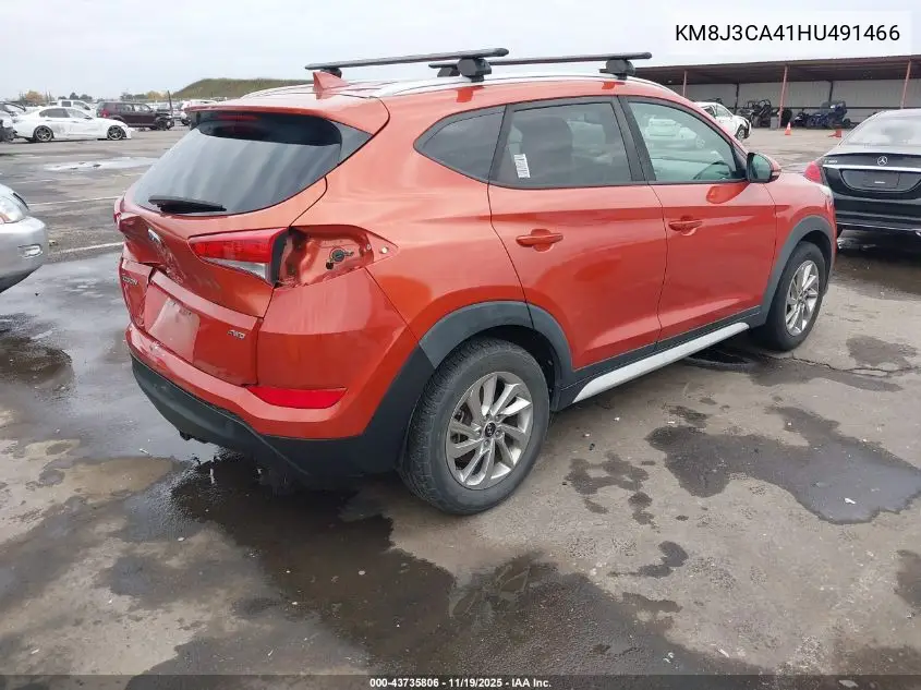 KM8J3CA41HU491466 2017 Hyundai Tucson Se Plus