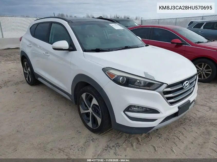 KM8J3CA28HU570695 2017 Hyundai Tucson Value