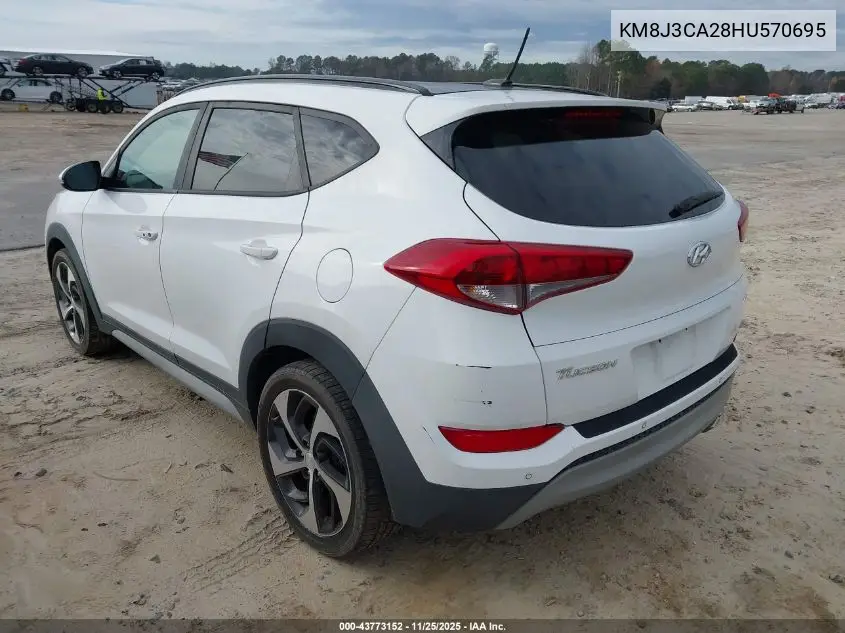 KM8J3CA28HU570695 2017 Hyundai Tucson Value