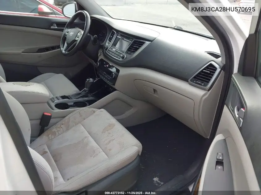 KM8J3CA28HU570695 2017 Hyundai Tucson Value