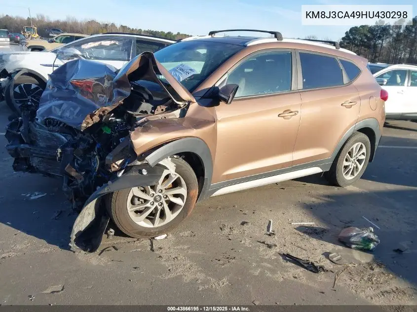 KM8J3CA49HU430298 2017 Hyundai Tucson Se Plus
