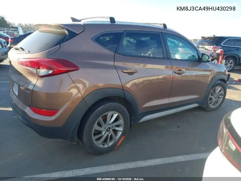 KM8J3CA49HU430298 2017 Hyundai Tucson Se Plus