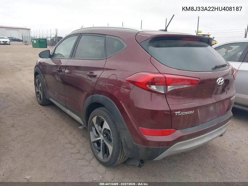 KM8J33A22HU408187 2017 Hyundai Tucson Sport