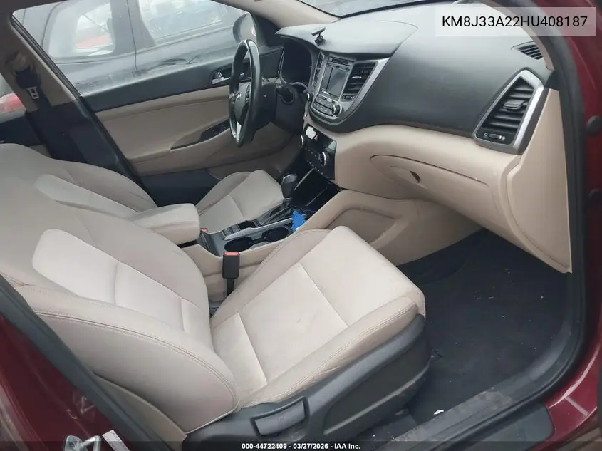 KM8J33A22HU408187 2017 Hyundai Tucson Sport
