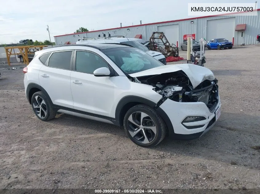 KM8J3CA24JU757003 2018 Hyundai Tucson Value