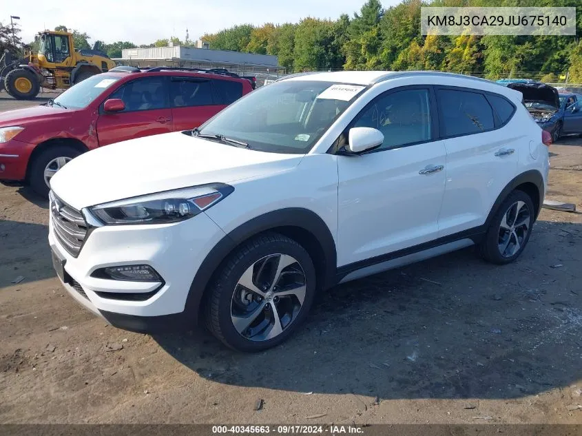 KM8J3CA29JU675140 2018 Hyundai Tucson Limited/Sport And Eco/Se