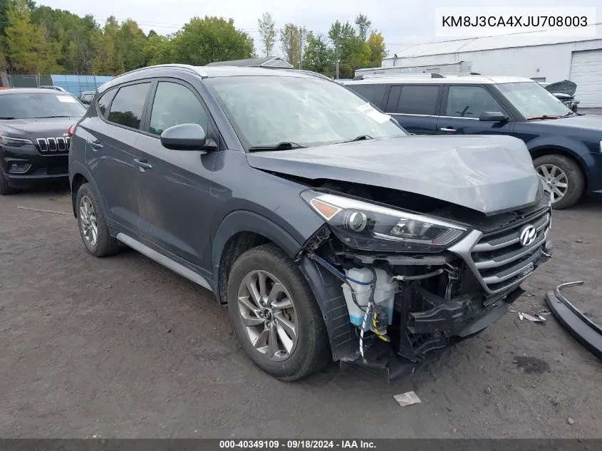 2018 Hyundai Tucson Limited/Sport And Eco/Se VIN: KM8J3CA4XJU708003 Lot: 40349109