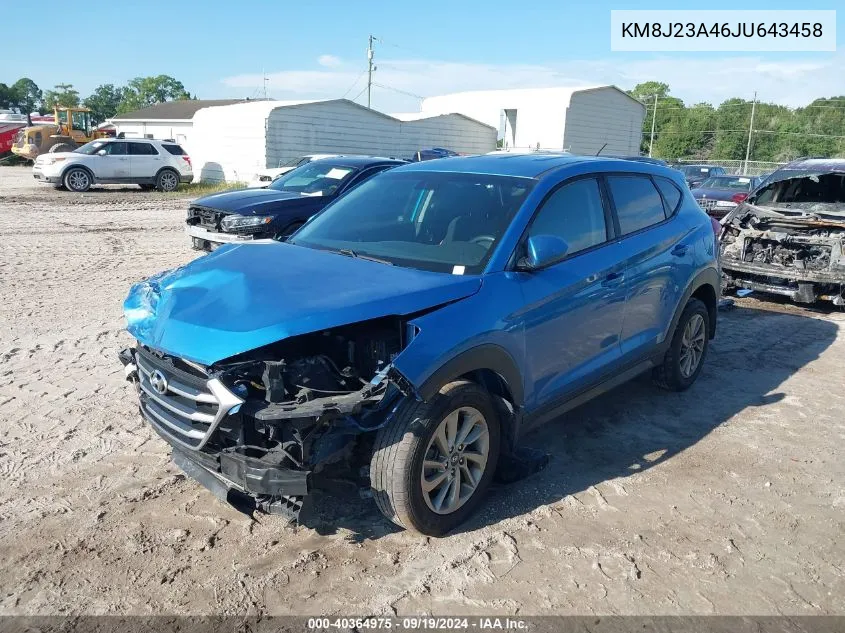 KM8J23A46JU643458 2018 Hyundai Tucson Se