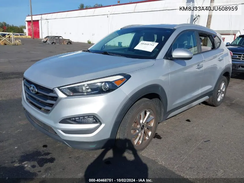 KM8J33A40JU608959 2018 Hyundai Tucson Sel