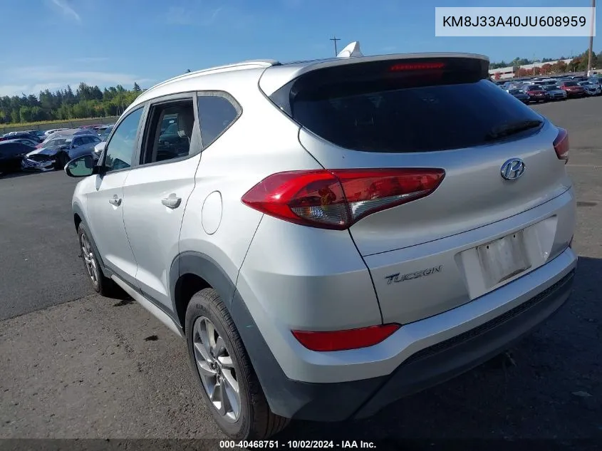 KM8J33A40JU608959 2018 Hyundai Tucson Sel