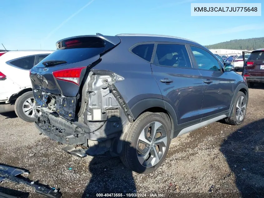 KM8J3CAL7JU775648 2018 Hyundai Tucson Sport