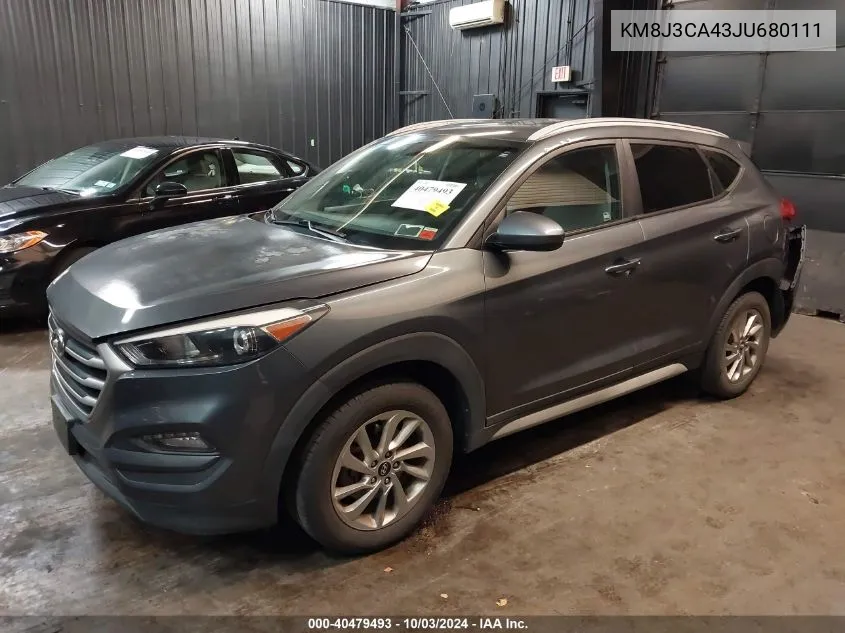 KM8J3CA43JU680111 2018 Hyundai Tucson Sel