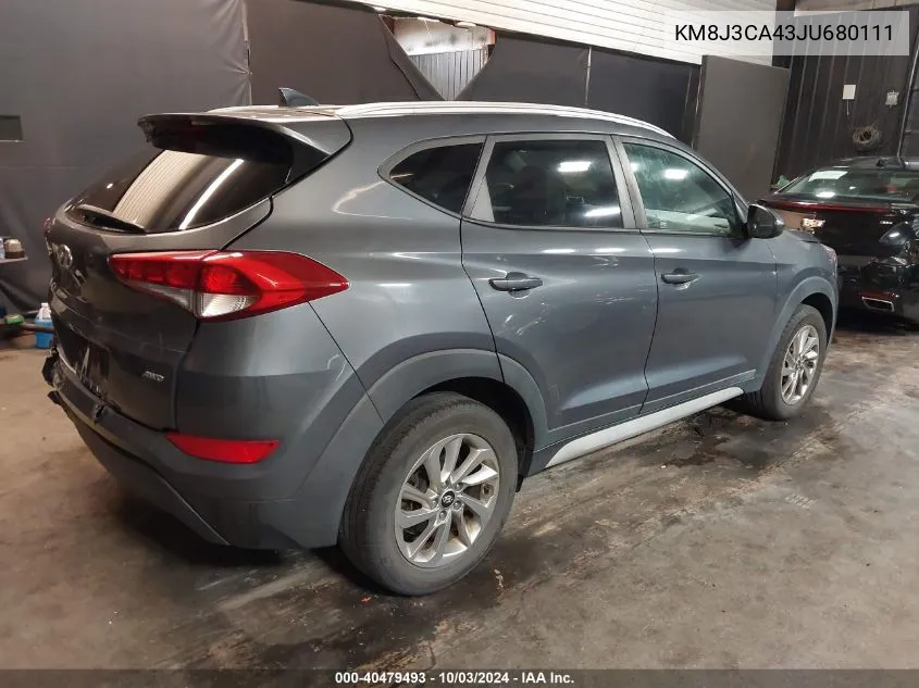 KM8J3CA43JU680111 2018 Hyundai Tucson Sel