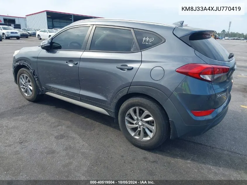 KM8J33A4XJU770419 2018 Hyundai Tucson Sel Plus