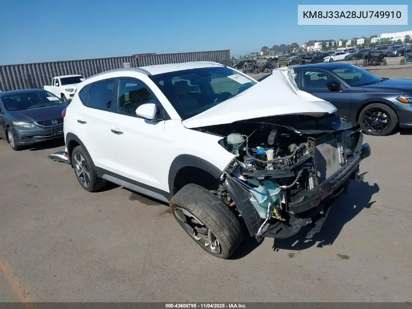 KM8J33A28JU749910 2018 Hyundai Tucson Limited