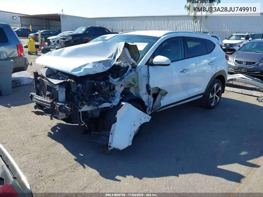 KM8J33A28JU749910 2018 Hyundai Tucson Limited