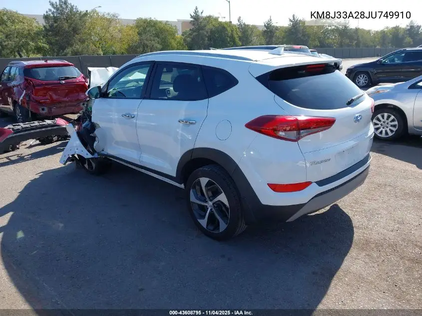 KM8J33A28JU749910 2018 Hyundai Tucson Limited