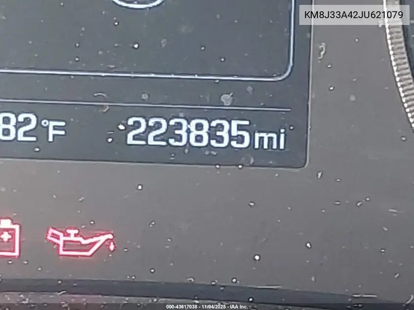 KM8J33A42JU621079 2018 Hyundai Tucson Sel