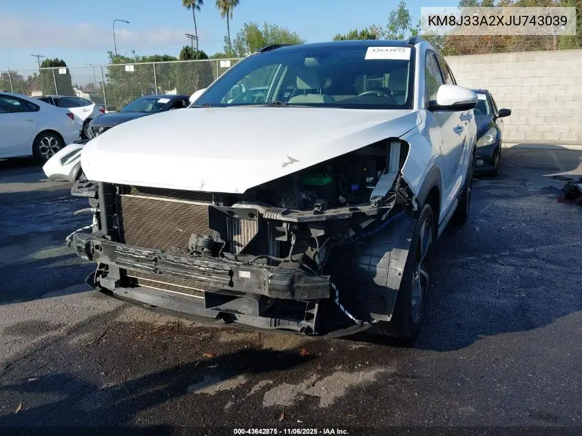 KM8J33A2XJU743039 2018 Hyundai Tucson Value