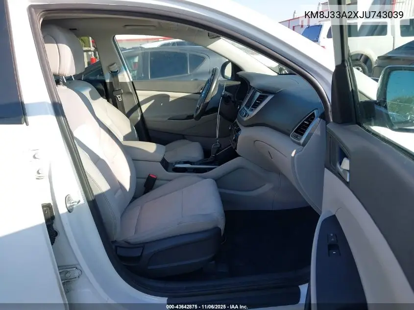 KM8J33A2XJU743039 2018 Hyundai Tucson Value