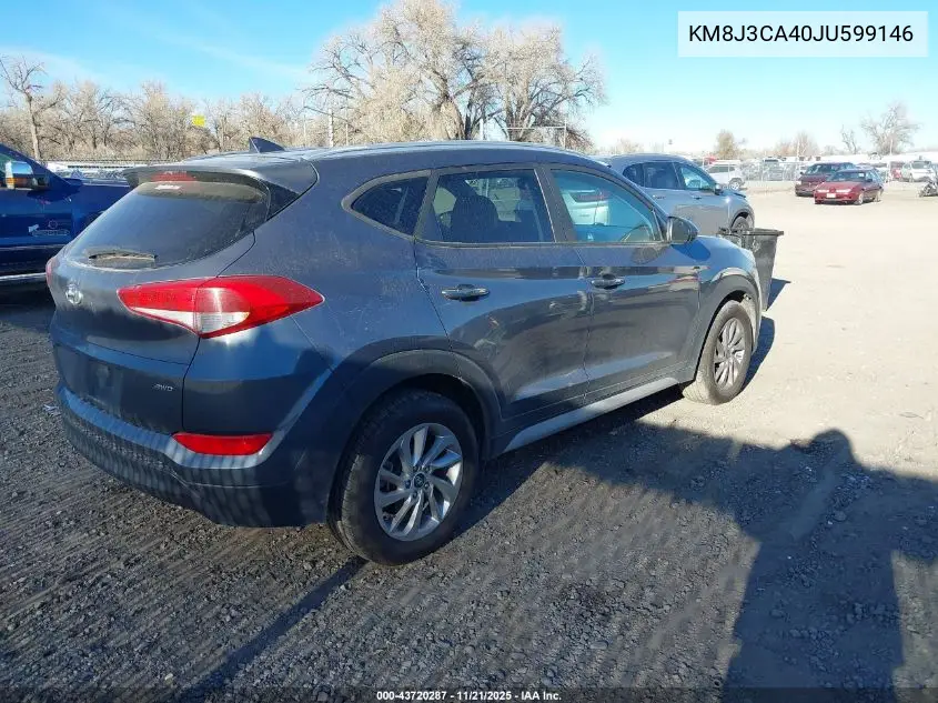 KM8J3CA40JU599146 2018 Hyundai Tucson Sel