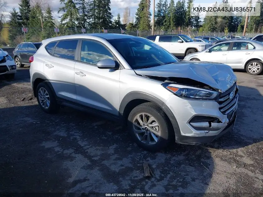 KM8J2CA43JU836571 2018 Hyundai Tucson Se