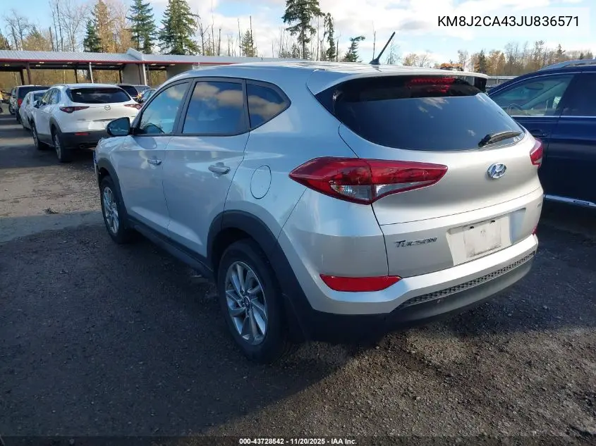 KM8J2CA43JU836571 2018 Hyundai Tucson Se