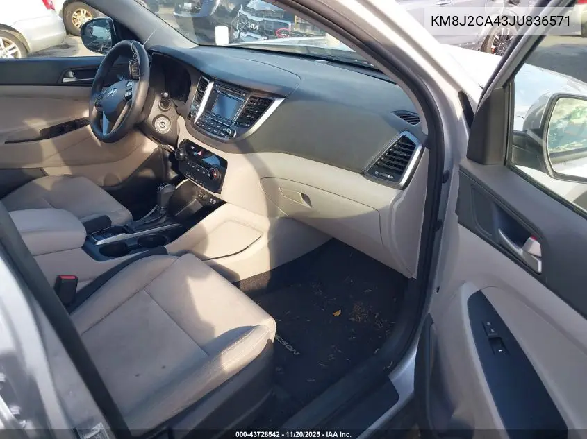 KM8J2CA43JU836571 2018 Hyundai Tucson Se