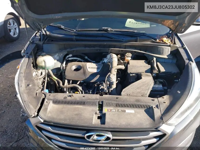 KM8J3CA23JU805302 2018 Hyundai Tucson Value