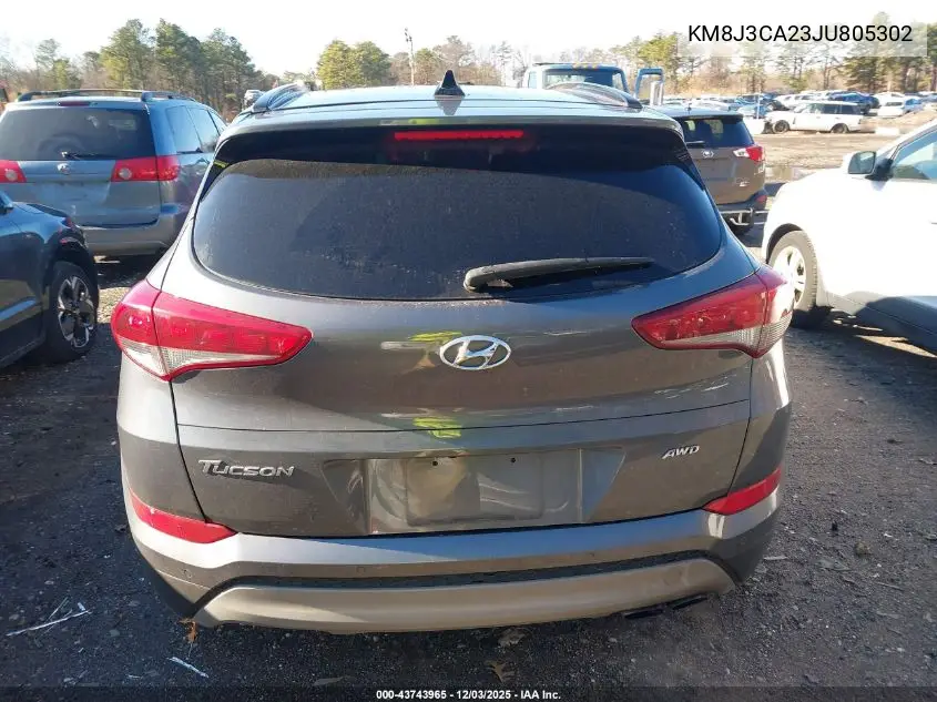 KM8J3CA23JU805302 2018 Hyundai Tucson Value