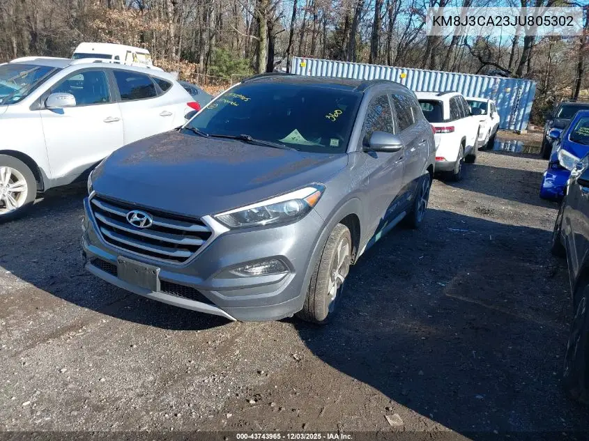 KM8J3CA23JU805302 2018 Hyundai Tucson Value