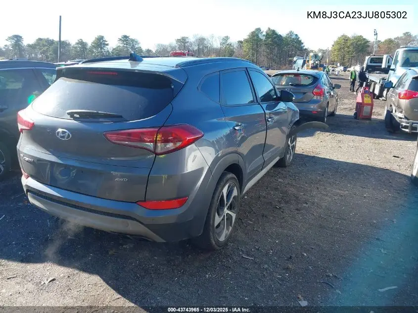 KM8J3CA23JU805302 2018 Hyundai Tucson Value