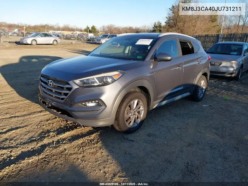 KM8J3CA40JU731211 2018 Hyundai Tucson Sel