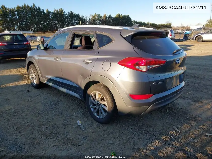 KM8J3CA40JU731211 2018 Hyundai Tucson Sel