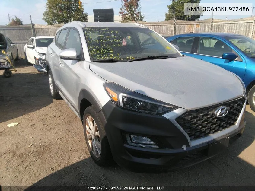 KM8J3CA43KU972486 2019 Hyundai Tucson Limited/Sel/Sport/Ultimate/Value/Night