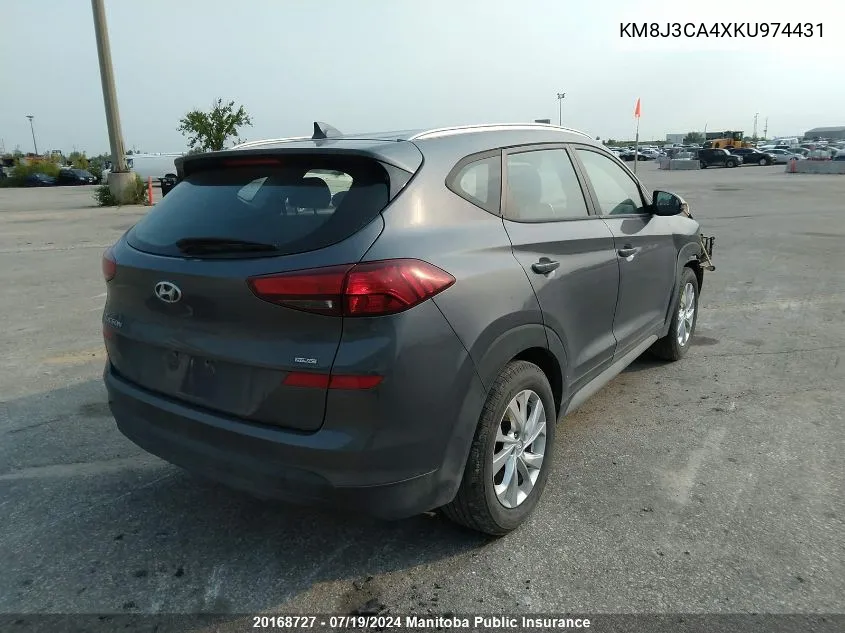 2019 Hyundai Tucson Preferred VIN: KM8J3CA4XKU974431 Lot: 20168727