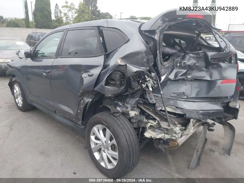 KM8J23A43KU942889 2019 Hyundai Tucson Se