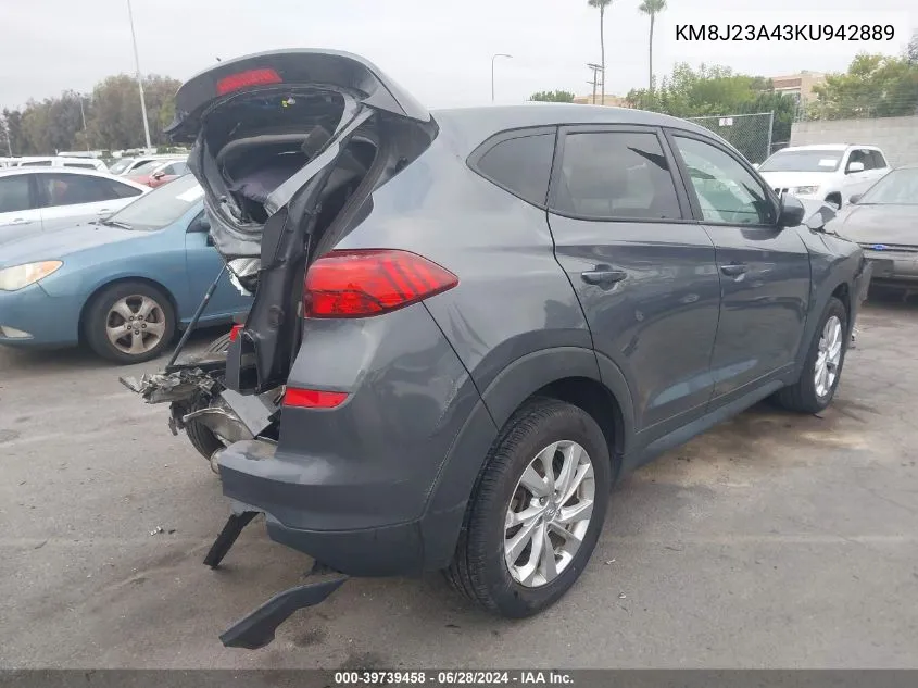 KM8J23A43KU942889 2019 Hyundai Tucson Se