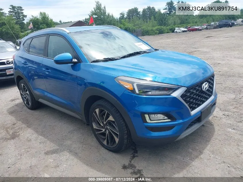 KM8J3CAL3KU891754 2019 Hyundai Tucson Sport