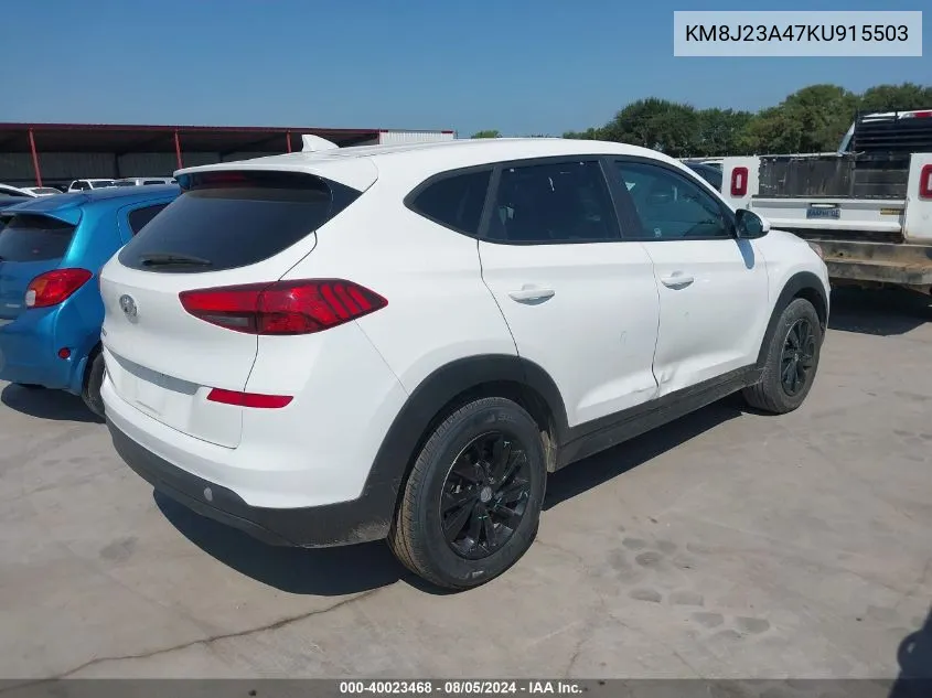 KM8J23A47KU915503 2019 Hyundai Tucson Se