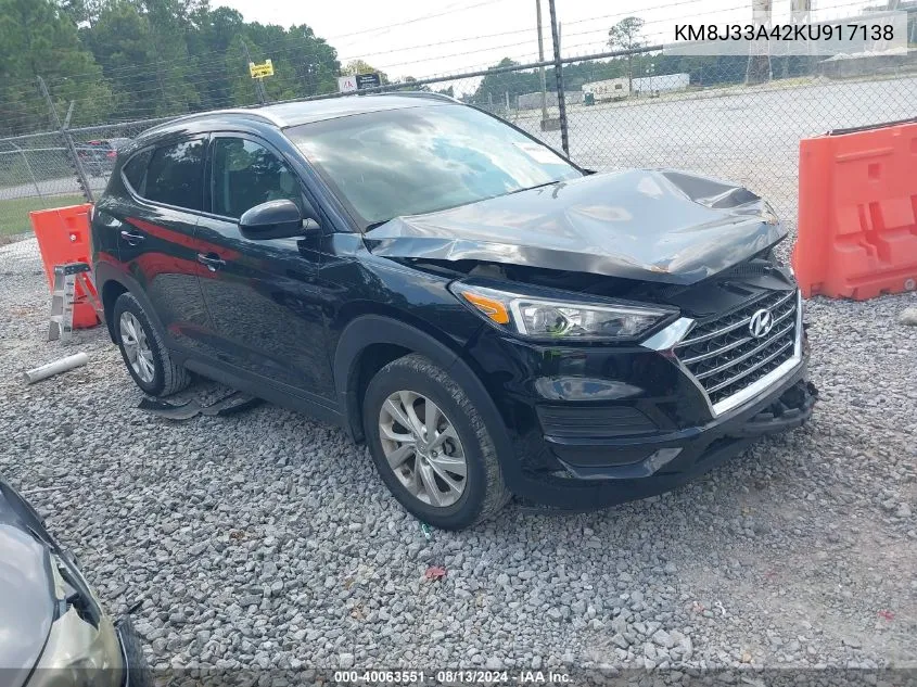 KM8J33A42KU917138 2019 Hyundai Tucson Value