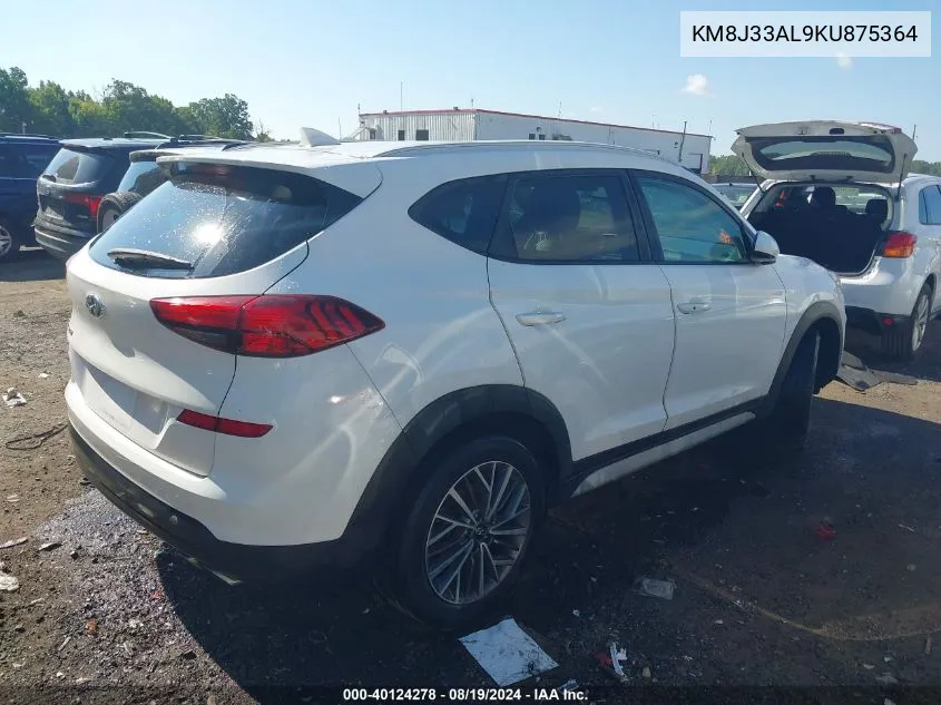 KM8J33AL9KU875364 2019 Hyundai Tucson Sel