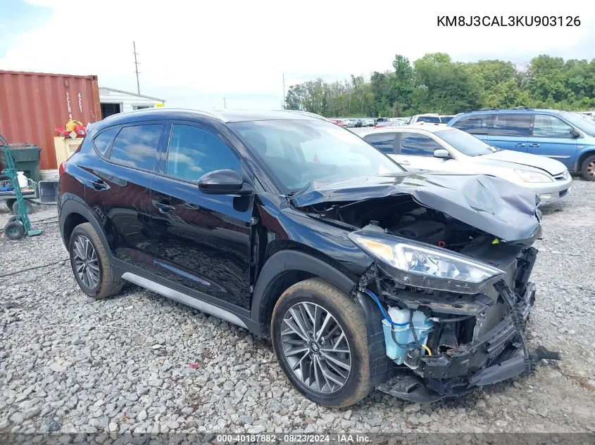 KM8J3CAL3KU903126 2019 Hyundai Tucson Sel