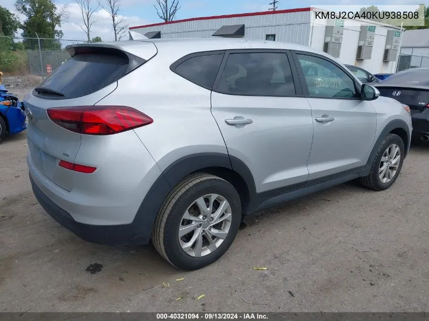 KM8J2CA40KU938508 2019 Hyundai Tucson Se