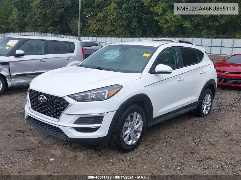 KM8J2CA46KU865113 2019 Hyundai Tucson Se