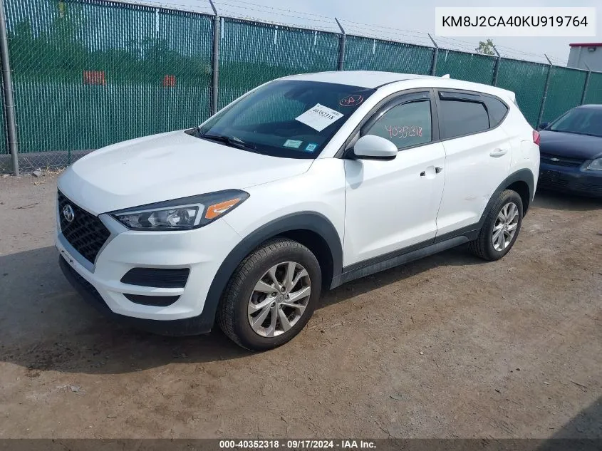 KM8J2CA40KU919764 2019 Hyundai Tucson Se