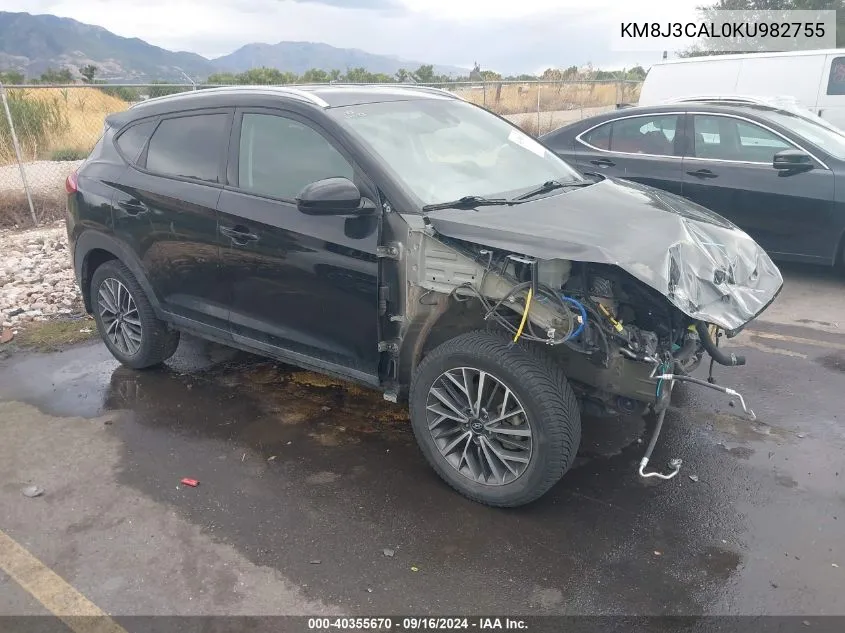 KM8J3CAL0KU982755 2019 Hyundai Tucson Sel